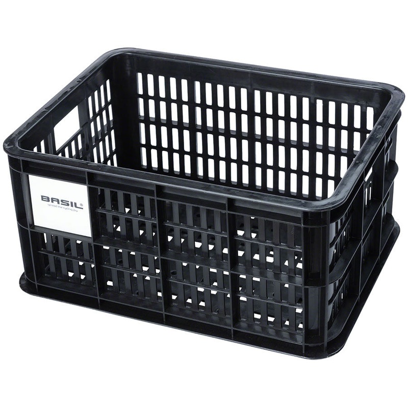 Basil Bicycle Crate S 17.5L Recycled Synthetic Black