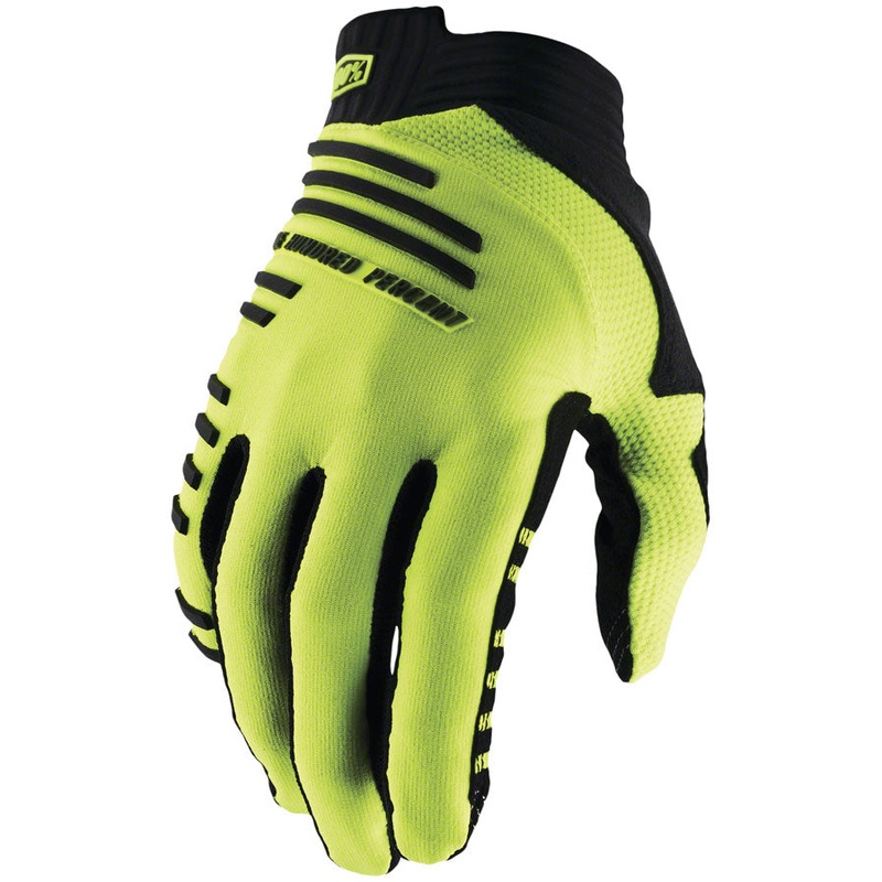 100% R-Core Gloves - Yellow Full Finger Mens 2X-Large