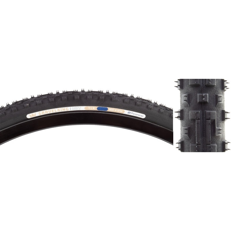 Panaracer GravelKing EXT Tire - 700 x 45 Tubeless Folding Black