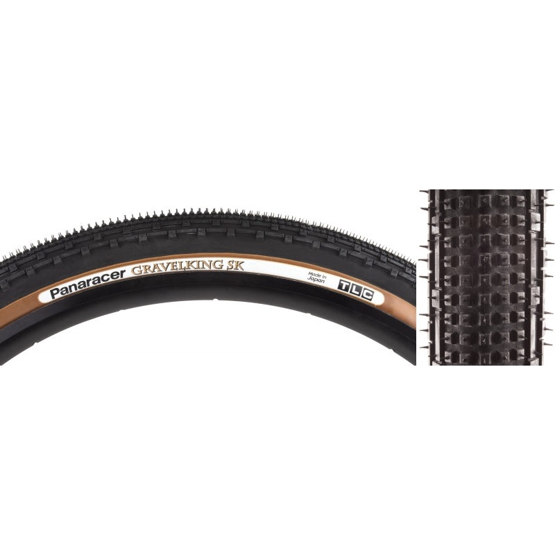 GravelKing SK Tire - 26 x 2.10 Tubeless Folding Black/Brown
