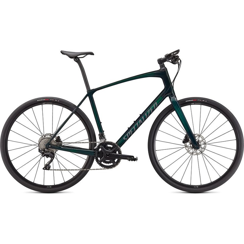 2021 Specialized sirrus 6.0 bike gloss green tint / satin black reflective xs
