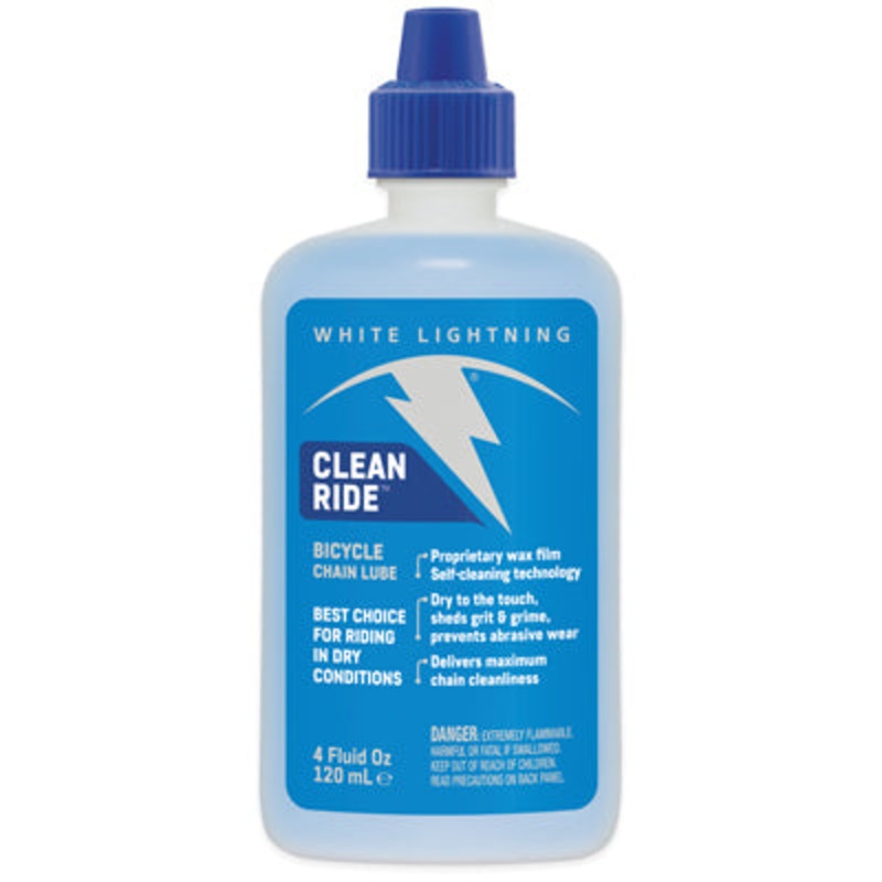 White Lightning Clean Ride Lub 4Oz Squeeze Btl,12/Case Clean Ride White Lightning Lubesclean