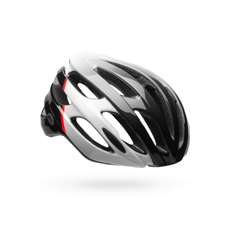 Bell Falcon MIPS Road Helmet - Gloss White-Infrared-Black
