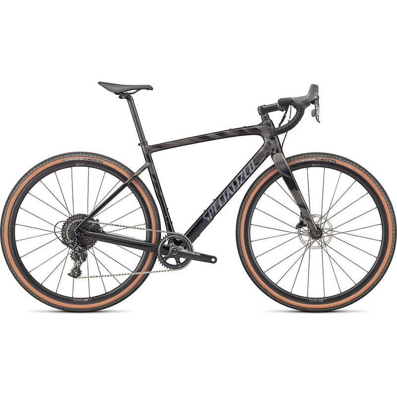2022 Specialized diverge sport carbon bike gloss smoke/black/transparent/chrome/wild 49