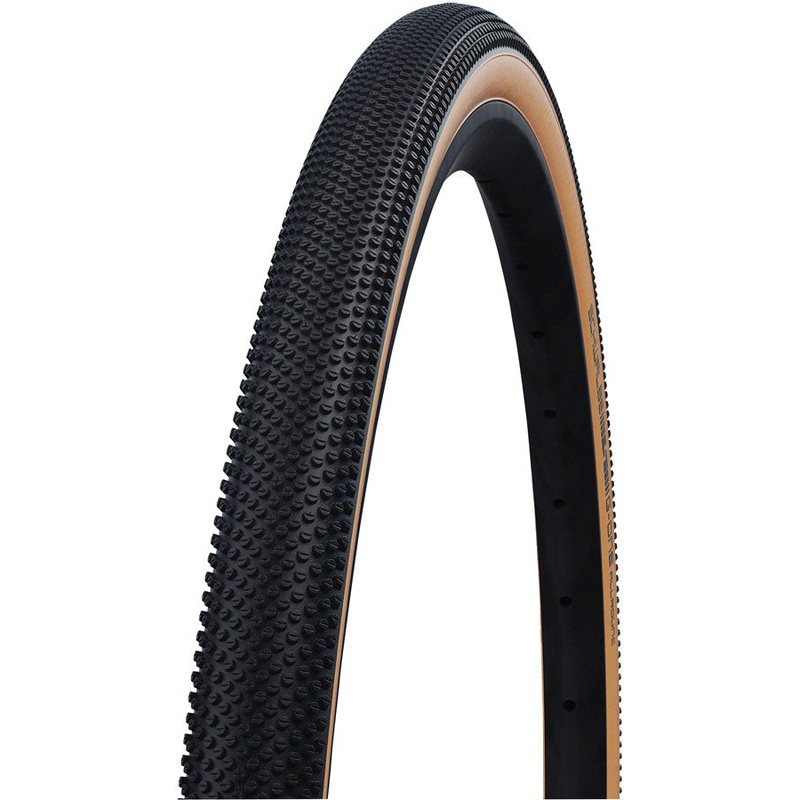 Schwalbe G-One Allround Tire - 700 x 35 Tubeless Folding BLK/Tan Performance Addix RaceGuard