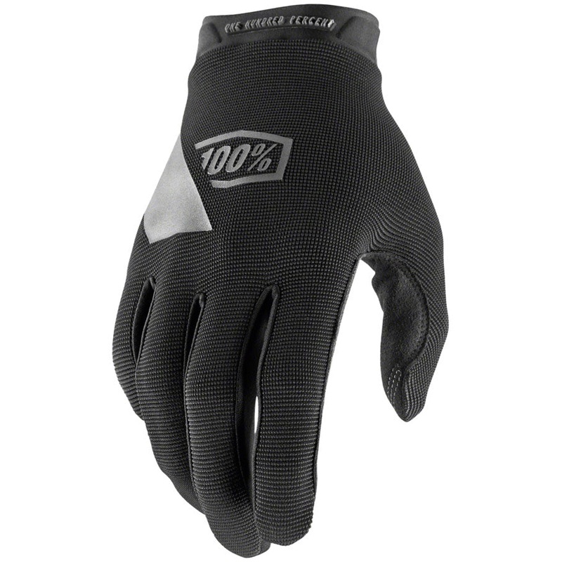 100% Ridecamp Gloves - Black Full Finger Small