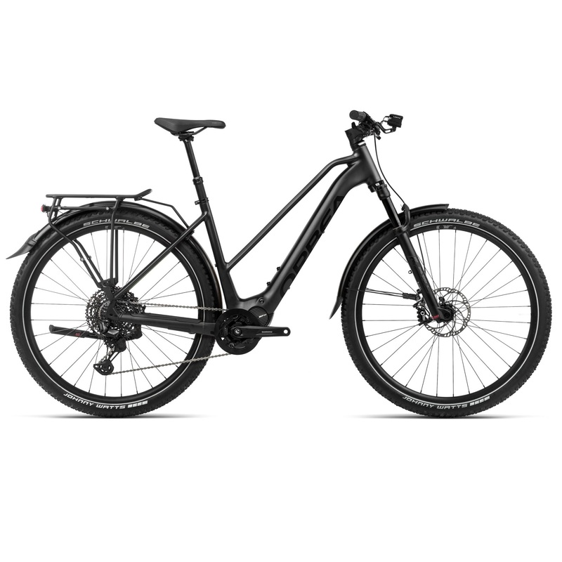 2024 Orbea KEMEN MID SUV 10 Trekking Urban E-Bikes - Medium, Metallic Night Black (Matte-Gloss)