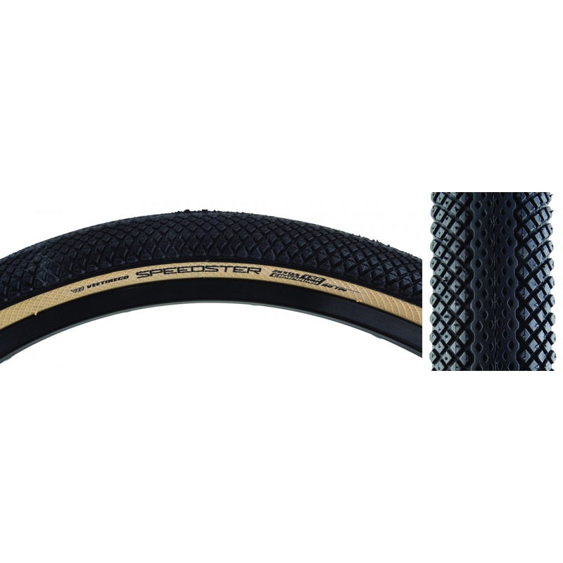 Tire Vee Speedster 20X1-3/8 Black/Tan Fold/90/Lsg