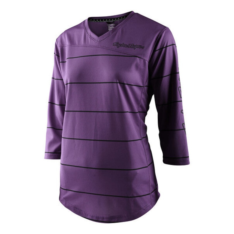 Troy Lee Designs Mischief 3/4 Sleeve MTB Jersey - Womens - Pinstripe - Orchid