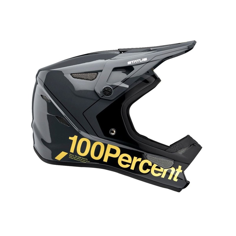 100% Status Full Face Helmet - Carby - Charcoal - 2021