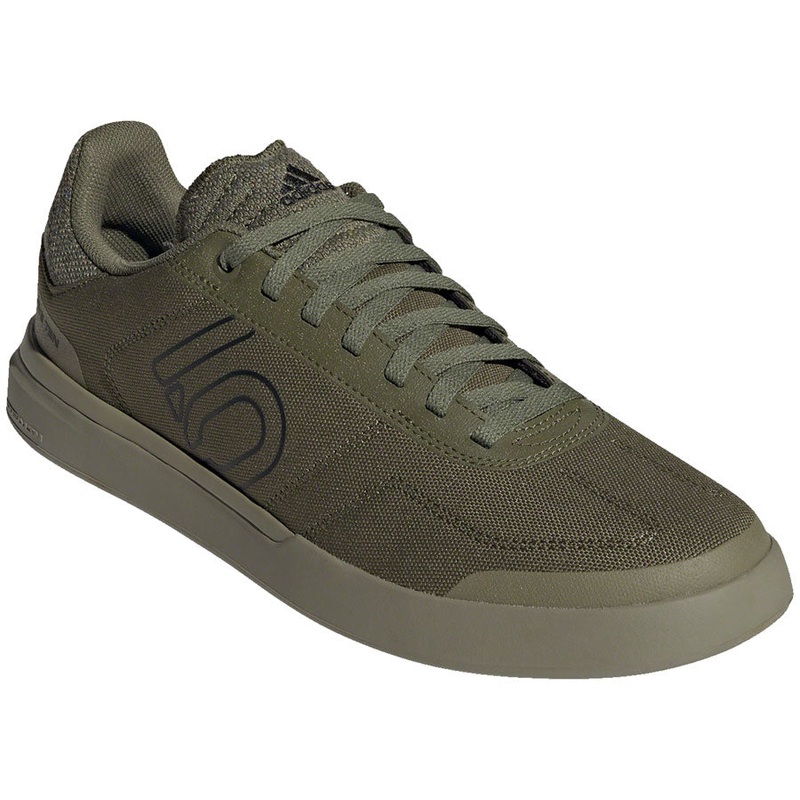 Five Ten Sleuth DLX Canvas Flat Shoes - Mens Focus Olive/Core BLK/Pulse Lime 12.5