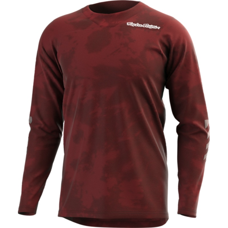 Troy Lee Designs Skyline Chill Long Sleeve MTB Jersey - Tie Dye Wine - 2023