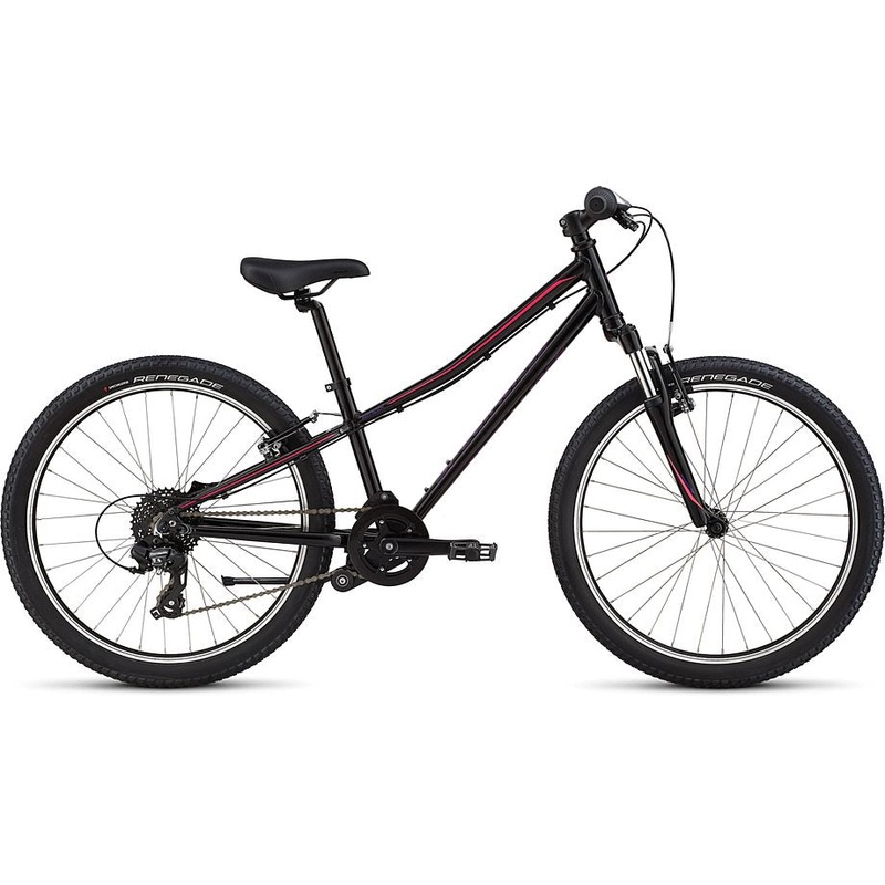 2021 Specialized htrk 24 bike black / acid pink / acid pink - acid blue crackle 11