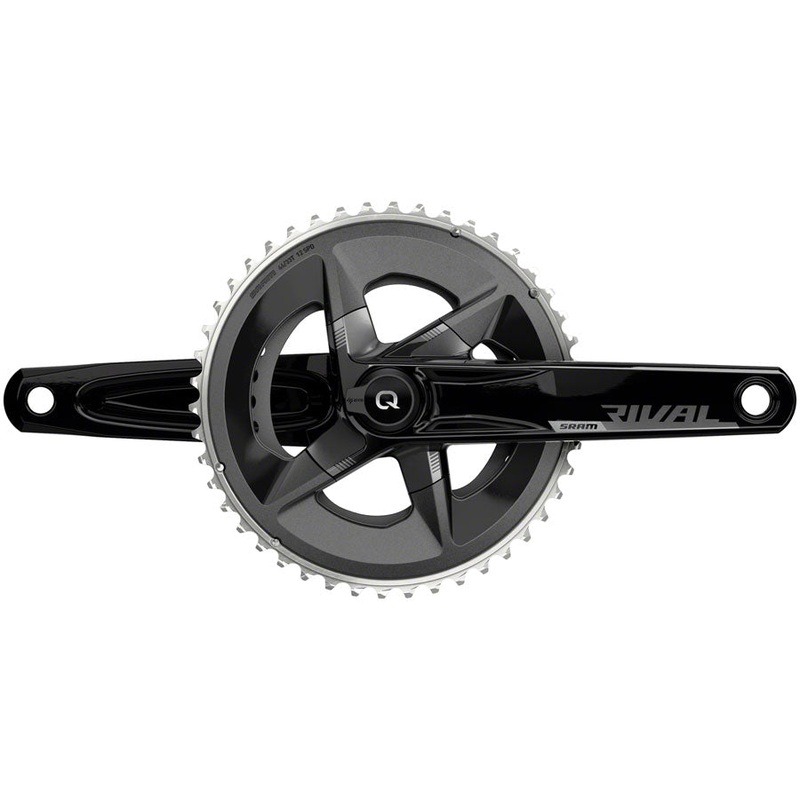 SRAM Rival AXS Crankset Quarq Power Meter - 170mm 12-Speed 48/35t Yaw 107 BCD DUB Spindle Interface BLK D1