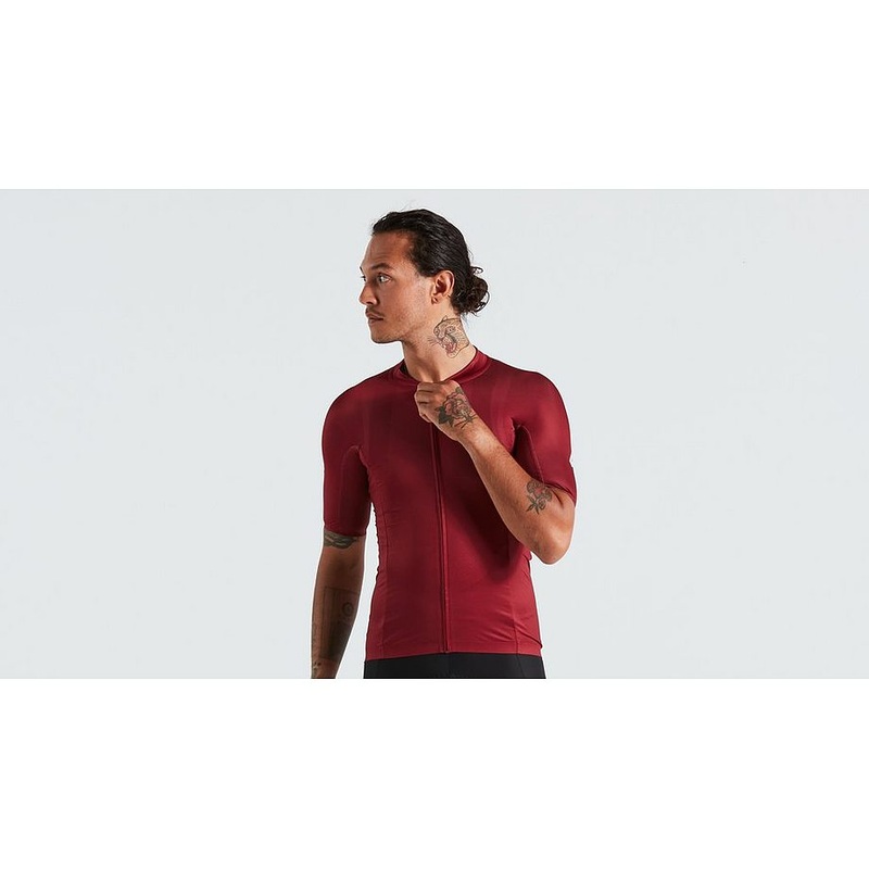 Specialized sl r logo jersey ss men maroon m