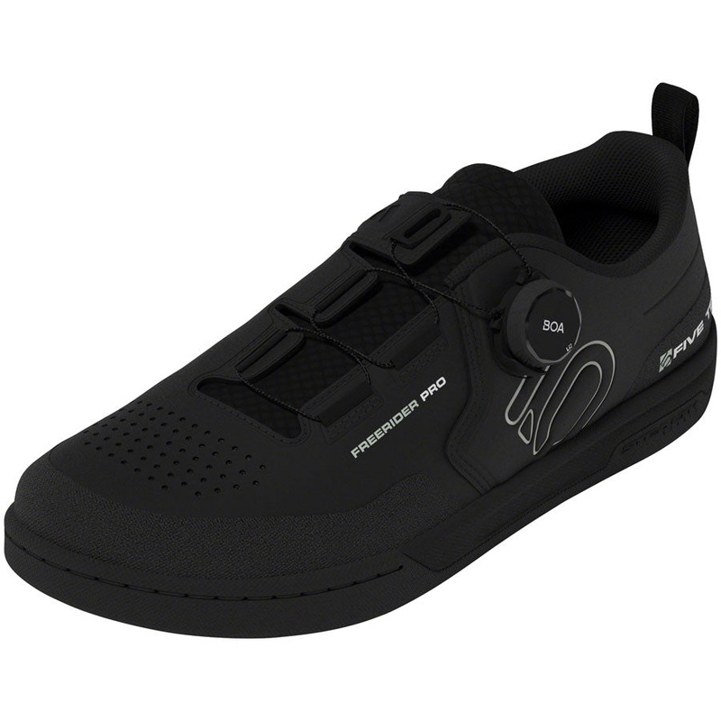 Five Ten Freerider Pro BOA Flat Shoes - Womens  Core BLK/Linen Green/FTWR White 7.5