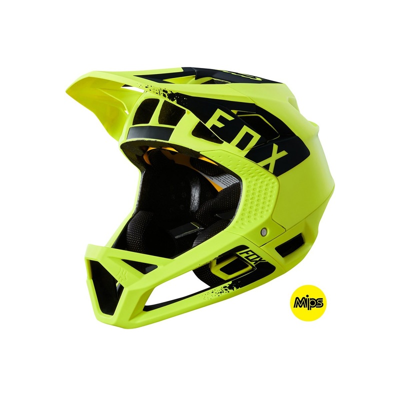 Fox Racing Proframe Mink Full Face Helmet - Womens - Yellow - Black