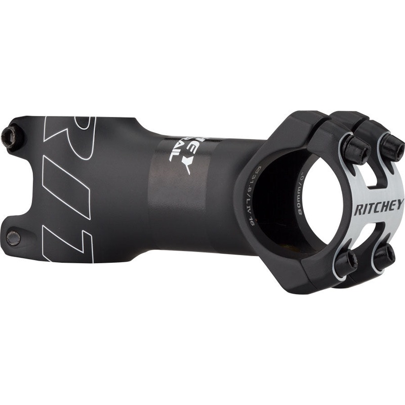 Ritchey WCS Trail Stem - 80mm, 31.8 Clamp, +/-0, 1 1/8", Aluminum, Blatte