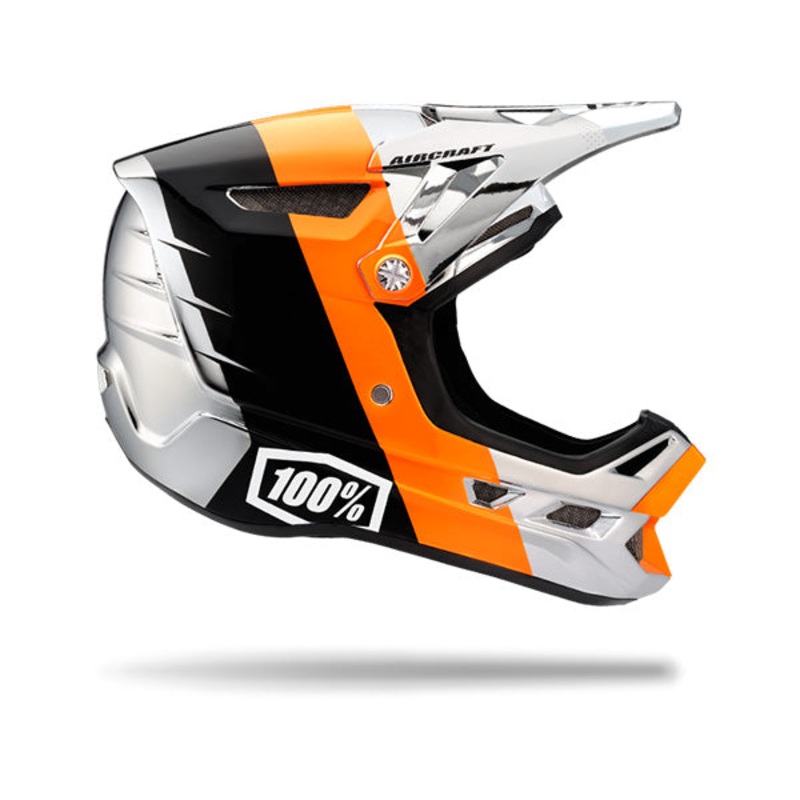 100% Aircraft Downhill Helmet-R8 Chrome