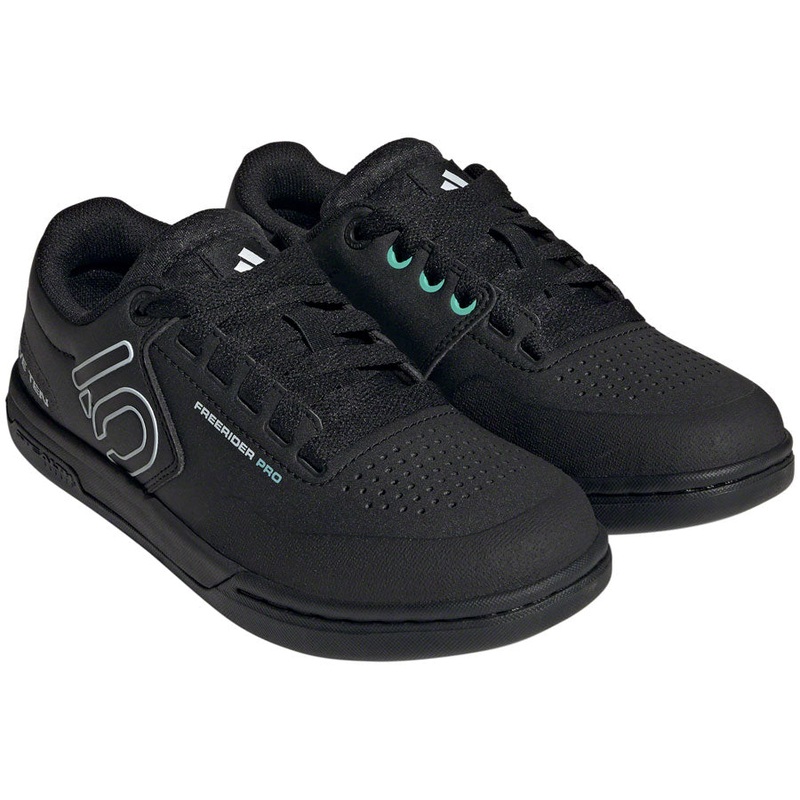Five Ten Freerider Pro Flat Shoes - Womens Core BLK/Crystal White/Acid Mint 5