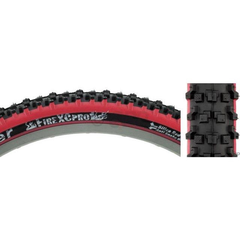 Panaracer Fire XC Pro Tire - 26 x 2.1 Clincher Wire Black/Red 30tpi