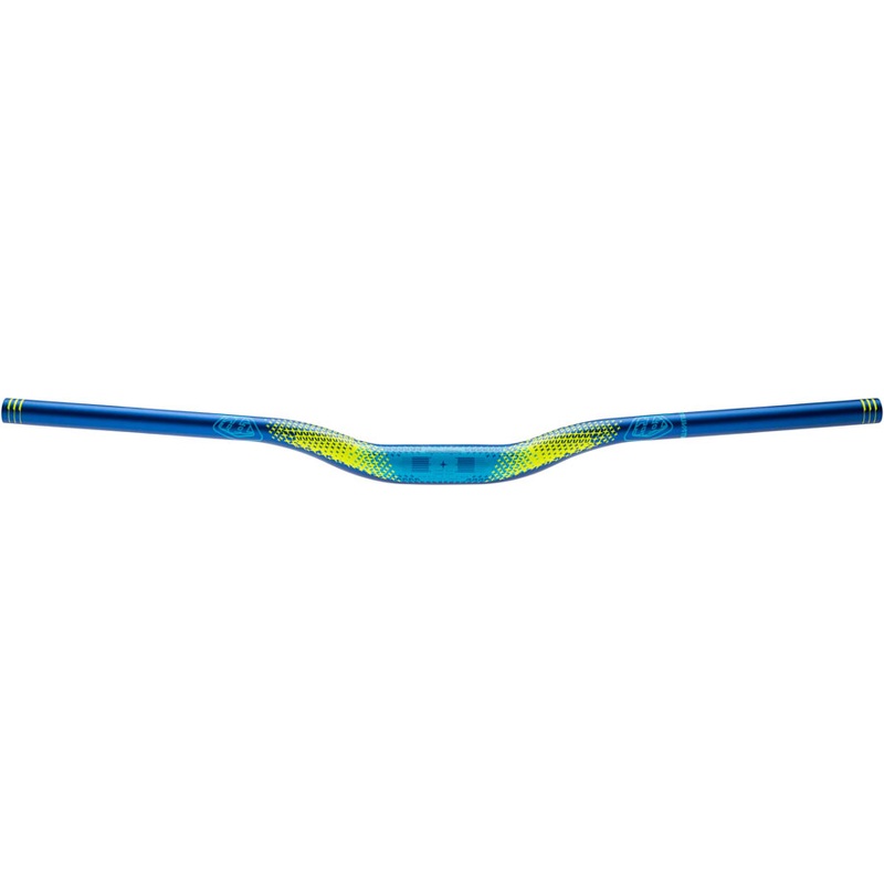Truvativ Descendant CoLab Troy Lee Designs Riser Bar - 35mm clamp 760mm width 25mm rise Starburst Cyan/Blue