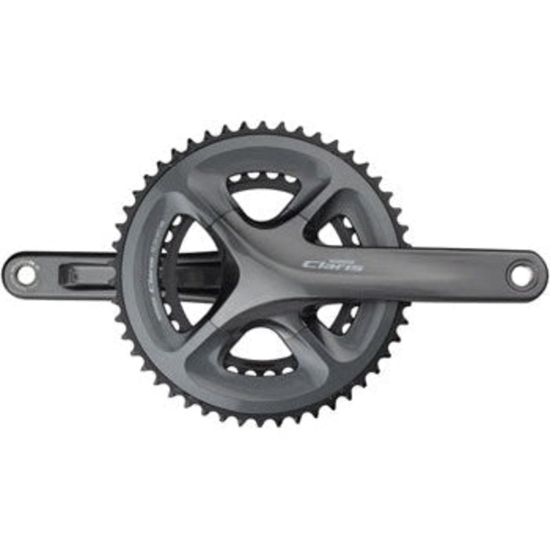 Claris FC-R2000 Crankset - 170mm 8-Speed 50/34t 110 BCD Hollowtech II Spindle Interface BLK
