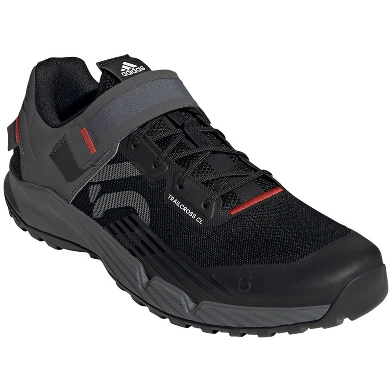 Five Ten Trailcross Mountain Clipless Shoes - Mens Core BLK/Gray Three/Red 10