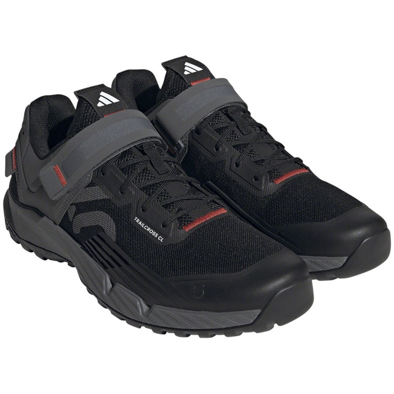 Five Ten Trailcross Mountain Clipless Shoes - Mens Core BLK/Gray Three/Red 9