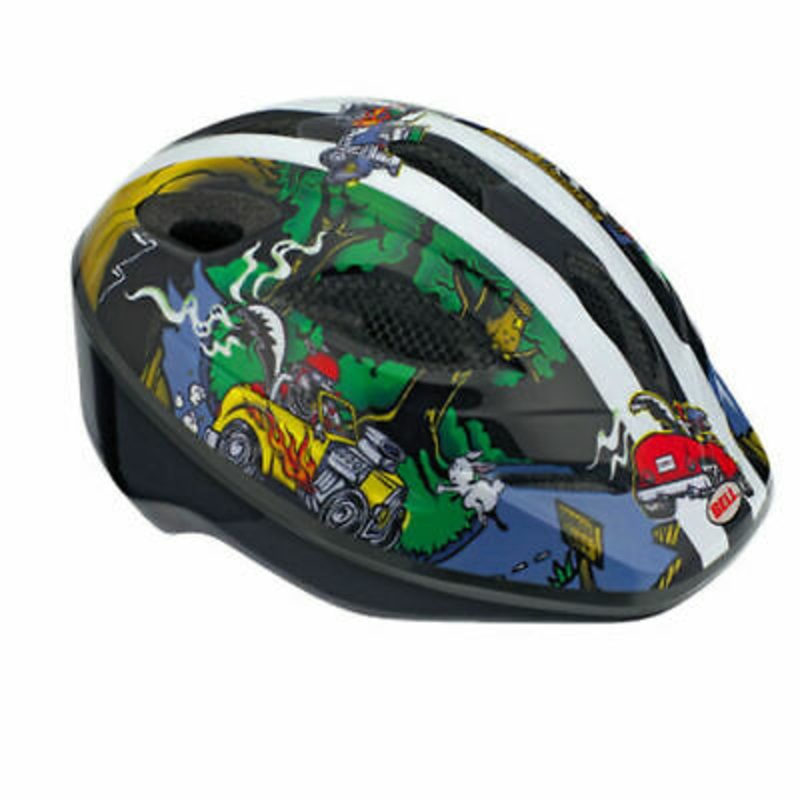 Bell Dart Black Hot Rod Racing Skunks Bike Helmet Univeral Fit Child