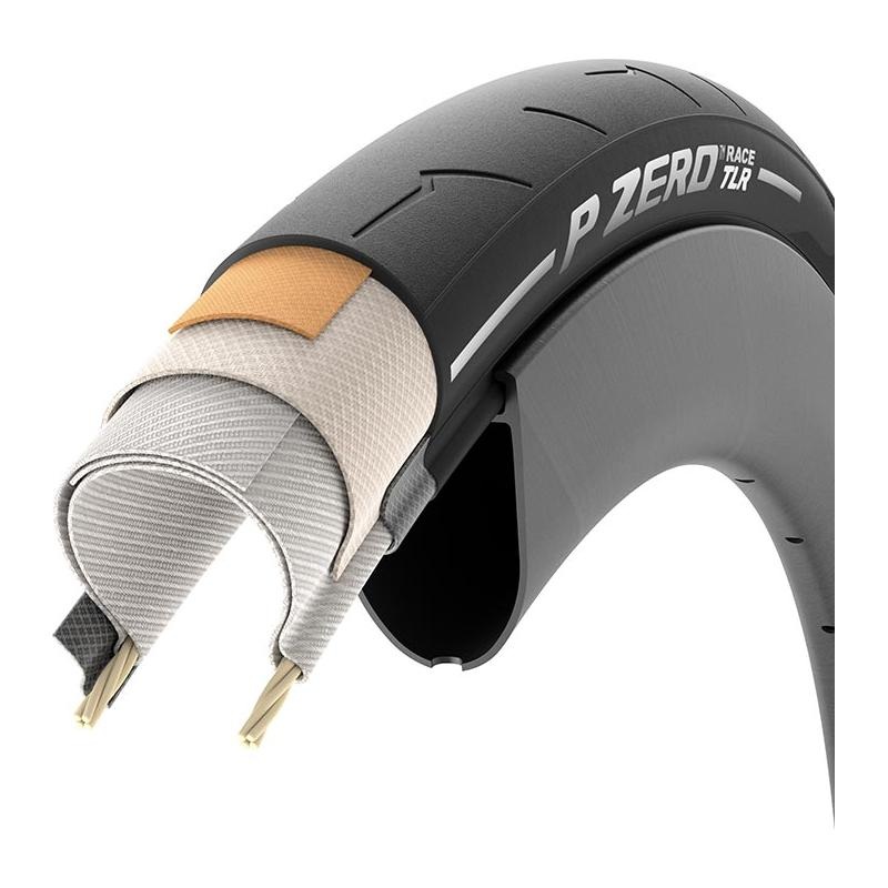 Pirelli PZero Race TLR, Road Tire, 700x26C, Folding, Tubeless Ready, SmartEVO, 127TPI, Black, Made in Italy
