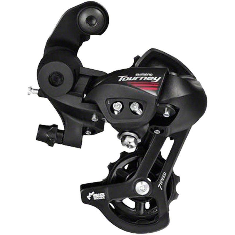 Tourney RD-A070 Rear Derailleur - 7 Speed Short Cage BLK  Rear Direct Mount