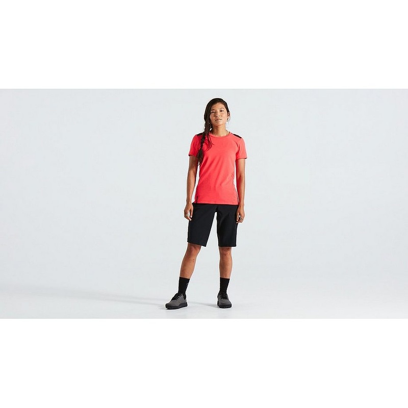trail jersey ss wmn imperial red m