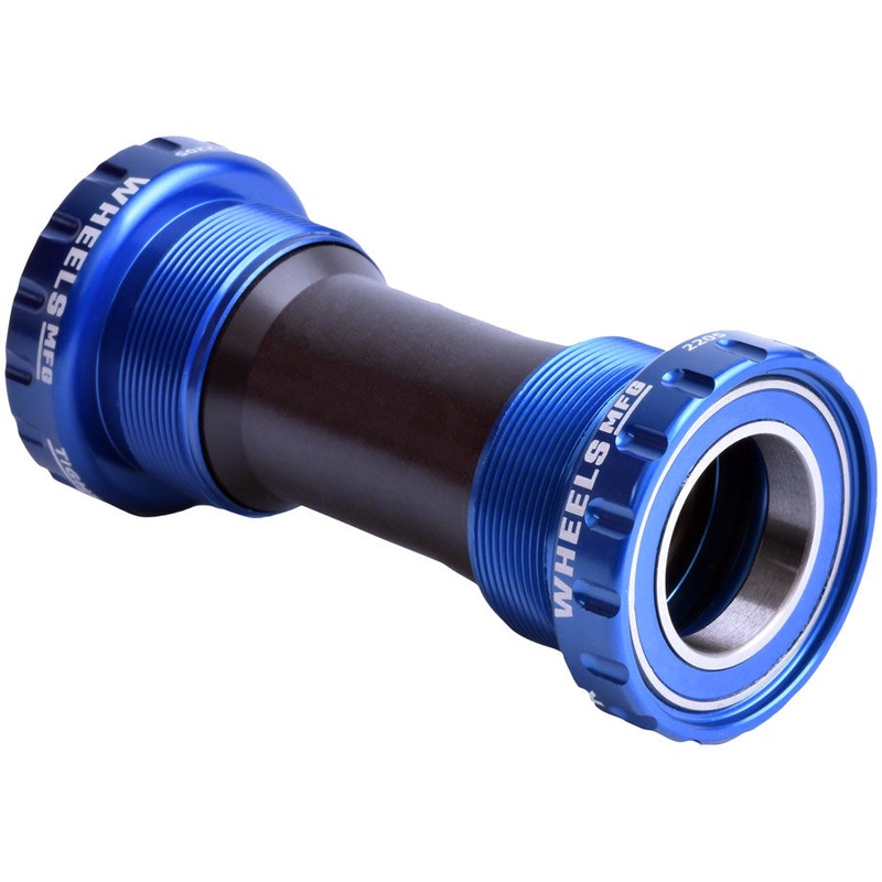 Wheels Manufacturing BSA Bottom Bracket - Shimano Hollowtech II Spindle ABEC 3 Blue