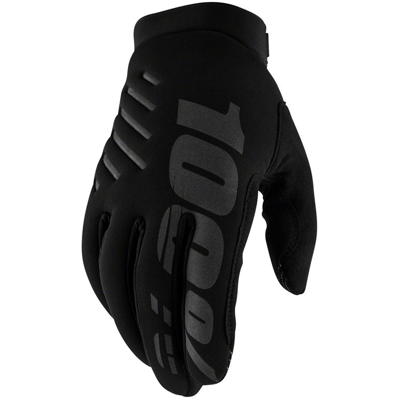100% Brisker Youth Gloves - Black Small