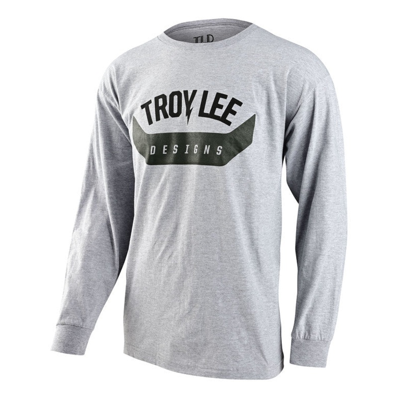 Troy Lee Designs Arc Long Sleeve Tee - Heather Gray
