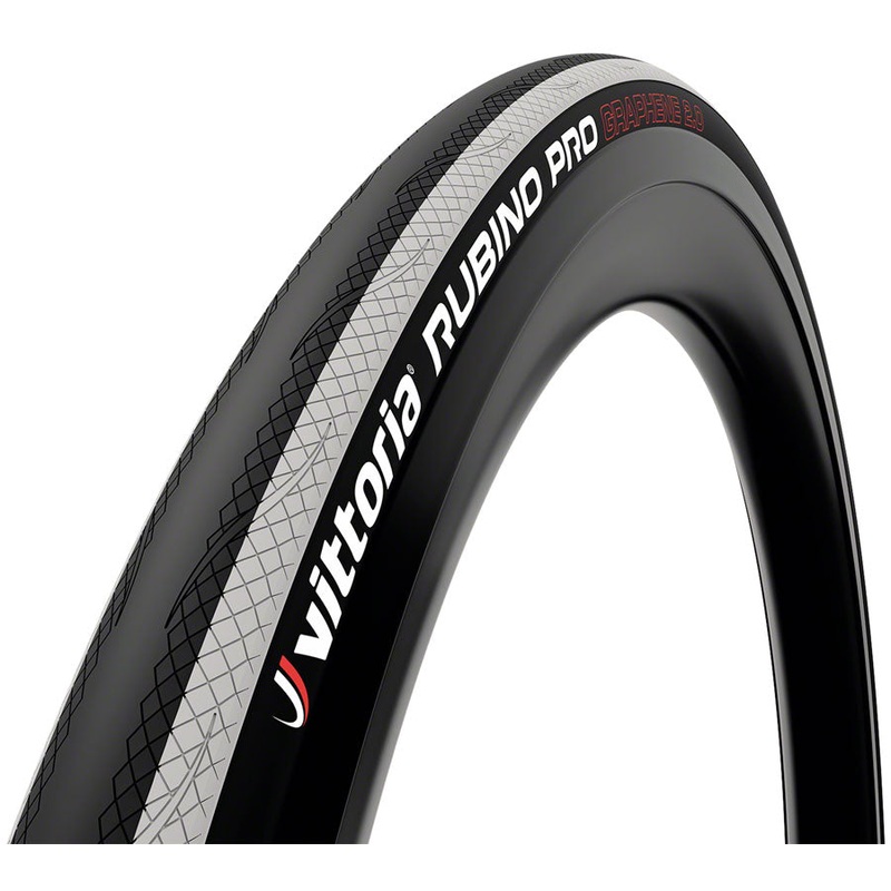 Vittoria Rubino IV Tire - 700 x 25 Clincher  Folding  Black/White 3C G2.0