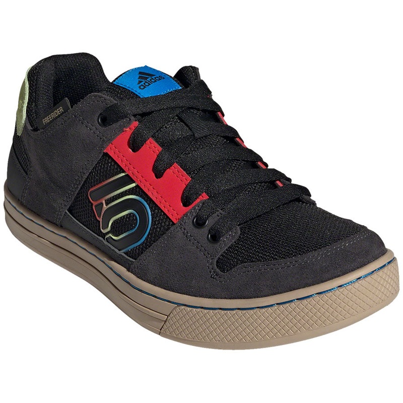 Five Ten Freerider Flat Shoes - Men's, Core Black/Carbon/Pulse Lime, 10.5