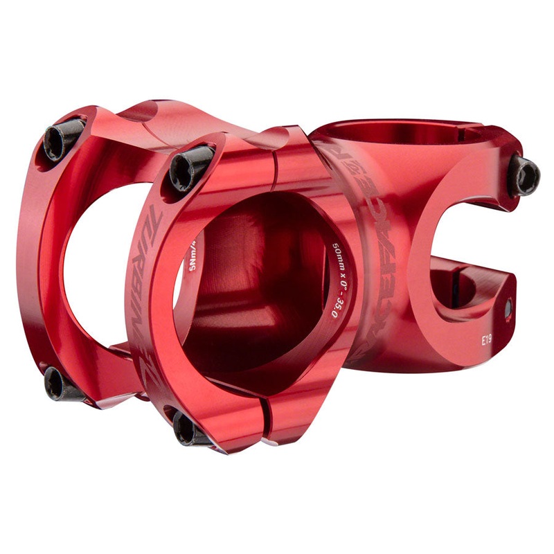 RaceFace Turbine R 35 Stem - 50mm, 35mm Clamp, +/-0, 1 1/8", Red