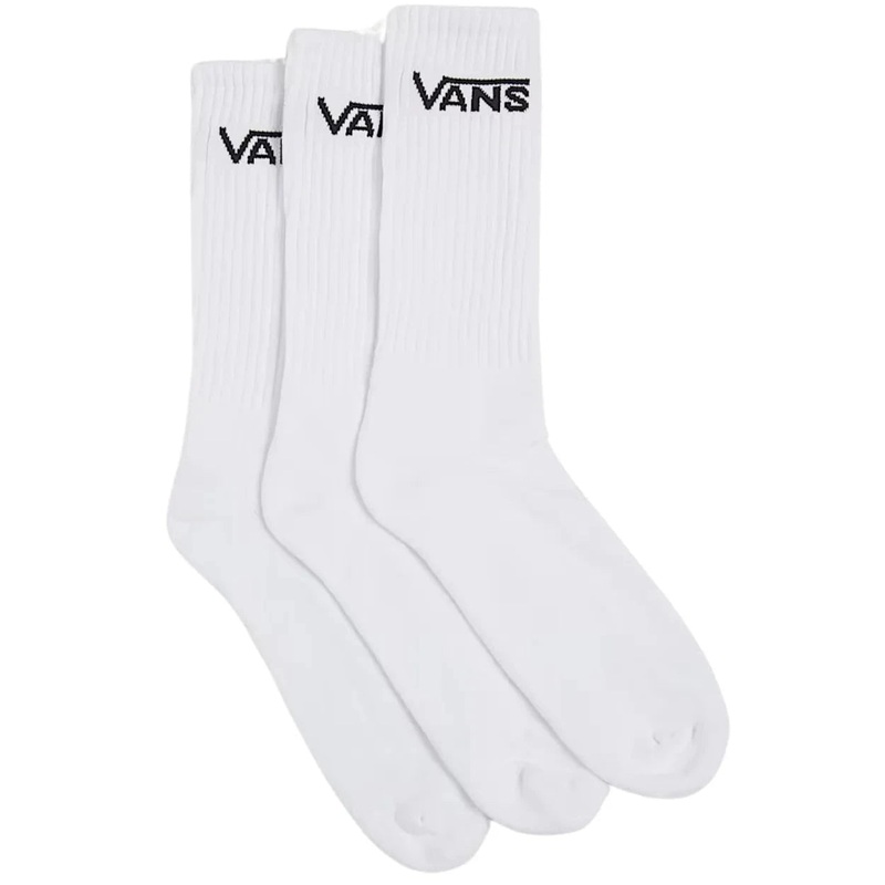 Vans Crew ROX Socks 3 Pack White