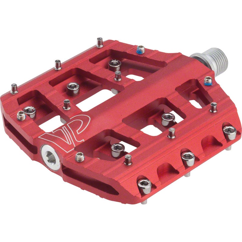 VP Components Vice Trail Pedals - Platform, Aluminum, 9/16", Red