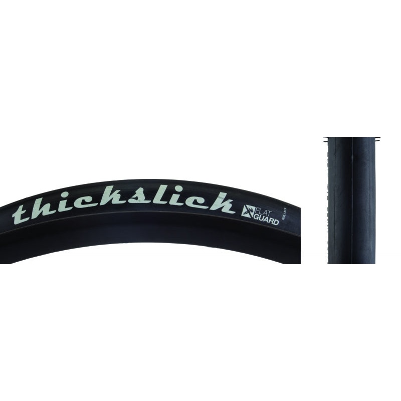 WTB ThickSlick Tire - 700 x 28 Clincher Wire Black Flat Guard