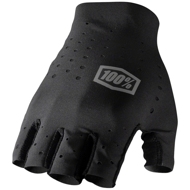 100% Sling Gloves - Black Short Finger Large