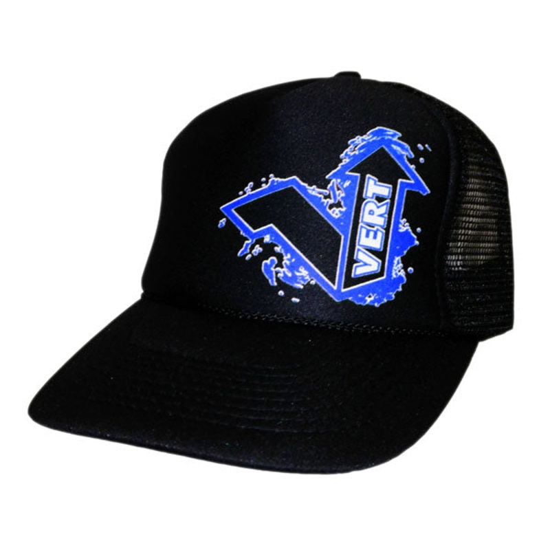 Vert Adjustable Trucker Hat-Black/Blue
