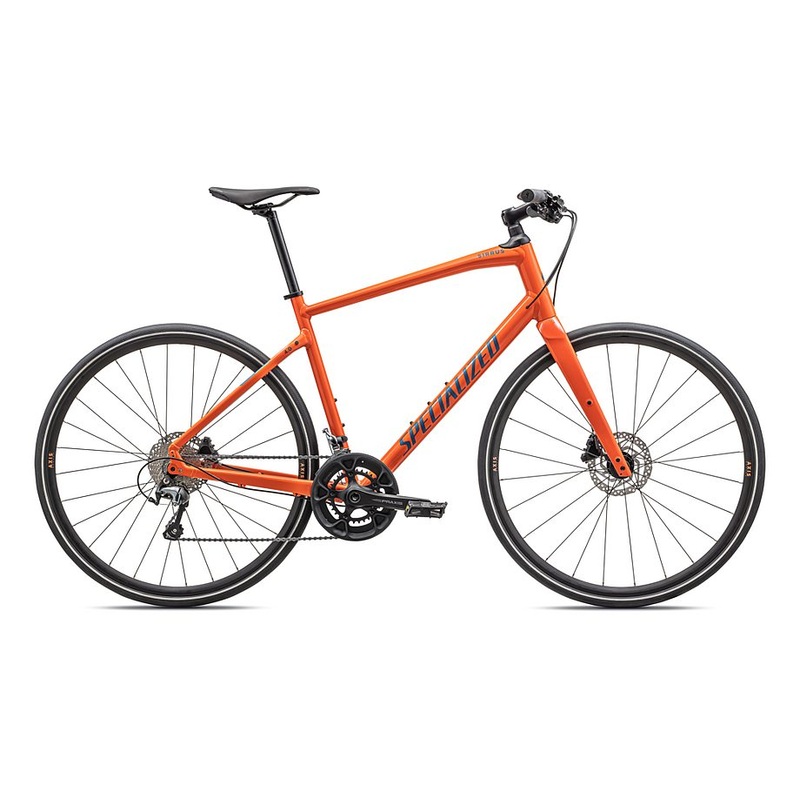 2023 Specialized sirrus 4.0 bike gloss cactus bloom / satin mystic blue reflective s