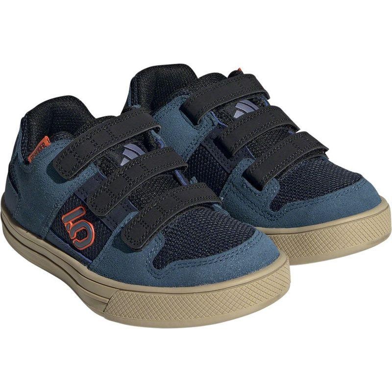 Five Ten Freerider Kid's VCS Flat Shoes - Youth Legend Ink/Wonder Steel/Impact Orange 13K