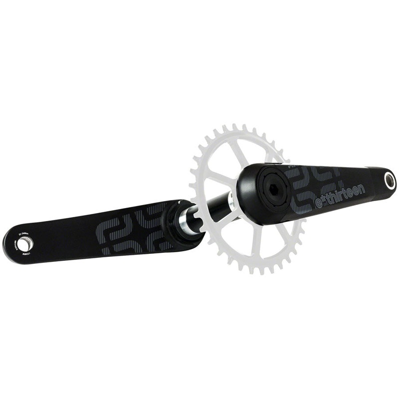 e*thirteen TRS Race Carbon Crankset - 175mm, 73mm, 30mm Spindle with e-thirteen P3 Connect Interface, Black