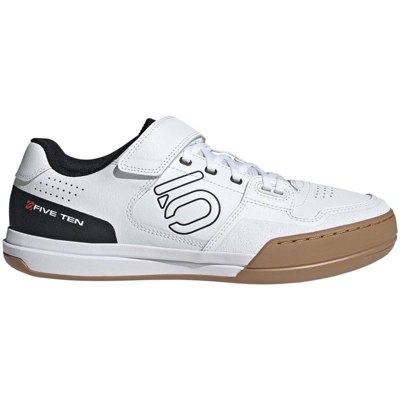 Five Ten Hellcat Mountain Clipless Shoes - Mens FTWR White/Core BLK/Red 7.5