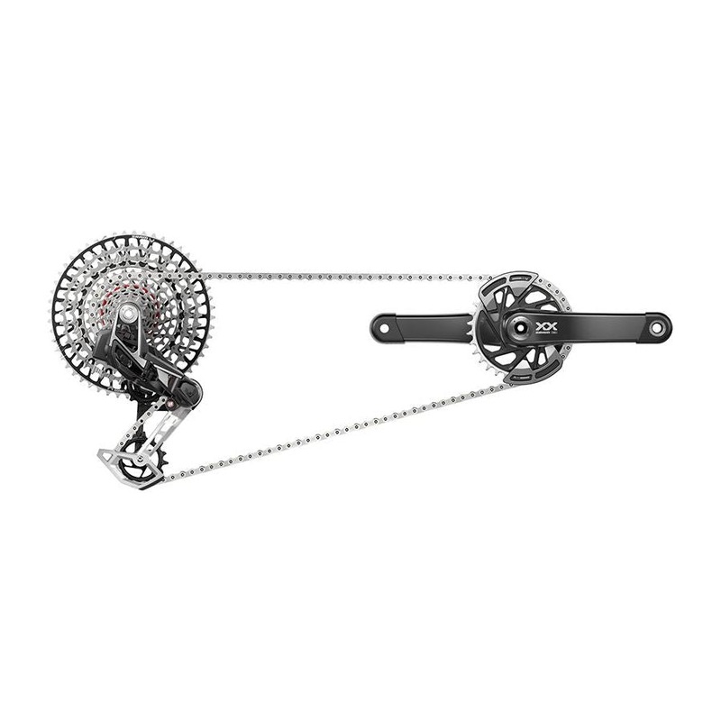 SRAM XX T-Type Groupset - 170mm Crank Arms, 32T Ring, Derailleur, Shifter, 10-52t Cassette