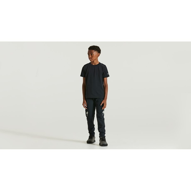 trail jersey ss yth black l